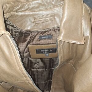 Claiborne Light Brown Leather Outerwear